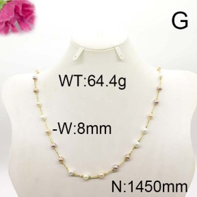 Fashion Brass Necklace  F6N300261vkla-J123