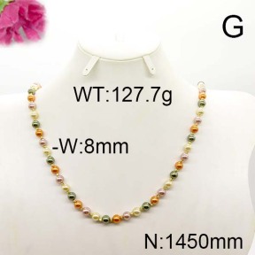 Fashion Brass Necklace  F6N300276vkla-J123