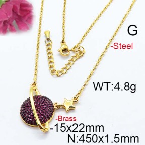 Fashion Brass Necklace  F6N403052ahpv-J40