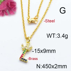 Fashion Brass Necklace  F6N403106ahjb-J125