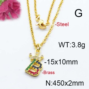 Fashion Brass Necklace  F6N403111ahjb-J125