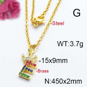 Fashion Brass Necklace  F6N403112ahjb-J125
