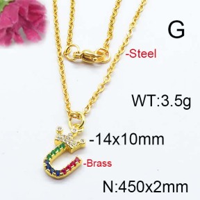 Fashion Brass Necklace  F6N403113ahjb-J125