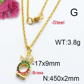 Fashion Brass Necklace  F6N403123ahjb-J125