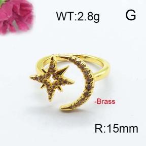 Fashion Brass Ring  F6R400798bhia-J40