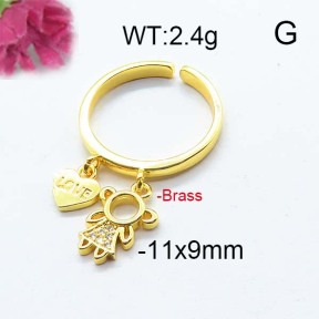 Fashion Brass Ring  F6R400805bhia-J40