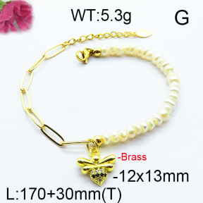 Fashion Brass Bracelet  F6B300556bhia-J09