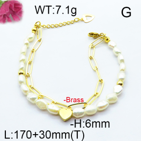 Fashion Brass Bracelet  F6B300559ahjb-J09