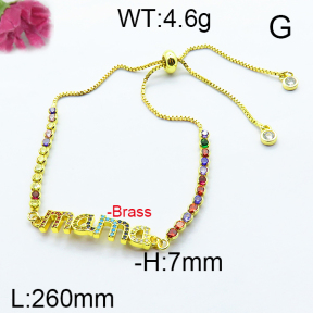 Fashion Brass Bracelet  F6B404445ahjb-J09