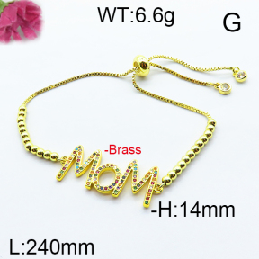 Fashion Brass Bracelet  F6B404446ahjb-J09