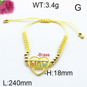 Fashion Brass Bracelet  F6B404447bhia-J09