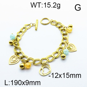 SS Bracelet  6B4002213bhbl-350