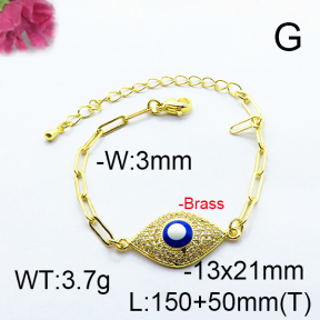 Fashion Brass Bracelet  F6B404493bhia-J66
