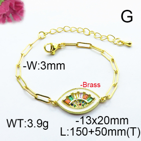 Fashion Brass Bracelet  F6B404506bhia-J66
