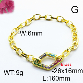 Fashion Brass Bracelet  F6B404520ahjb-J66