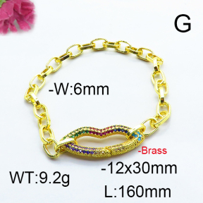 Fashion Brass Bracelet  F6B404523ahjb-J66