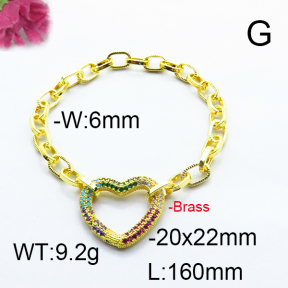 Fashion Brass Bracelet  F6B404533ahjb-J66