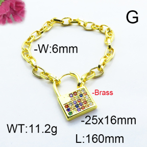 Fashion Brass Bracelet  F6B404539ahjb-J66