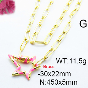 Fashion Brass Necklace  F6N300287vhkb-J66