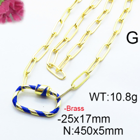 Fashion Brass Necklace  F6N300291vhkb-J66