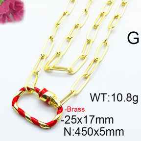 Fashion Brass Necklace  F6N300292vhkb-J66