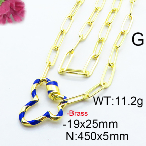 Fashion Brass Necklace  F6N300293vhkb-J66