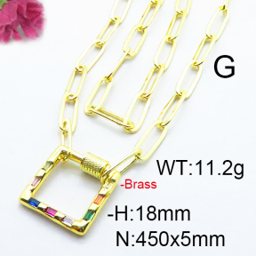 Fashion Brass Necklace  F6N403168vhkb-J66