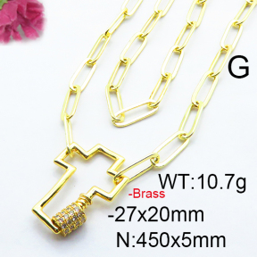 Fashion Brass Necklace  F6N403169vhkb-J66