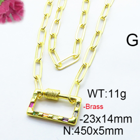 Fashion Brass Necklace  F6N403186vhkb-J66
