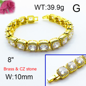 Fashion Brass Bracelet  F6B404461bnjb-905