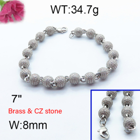 Fashion Brass Bracelet  F6B404470bnbb-905