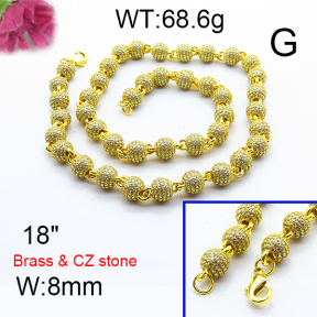 Fashion Brass Necklace  F6N403136hnbb-905