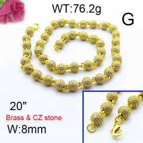 Fashion Brass Necklace  F6N403137hpbb-905