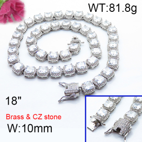 Fashion Brass Necklace  F6N403142hmkb-905