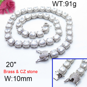 Fashion Brass Necklace  F6N403143hnnb-905