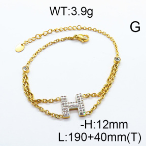 SS Bracelet  6B4002224vbpb-434