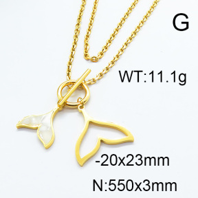 SS Necklace  6N3001070bhil-669
