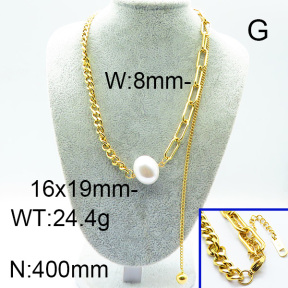 SS Necklace  6N3001080bhia-669