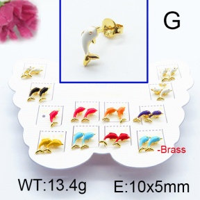 Fashion Brass Earrings  F6E301083vhmv-K01