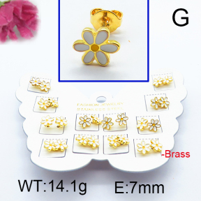 Fashion Brass Earrings  F6E301086vhmv-K01