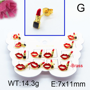 Fashion Brass Earrings  F6E301087vhmv-K01