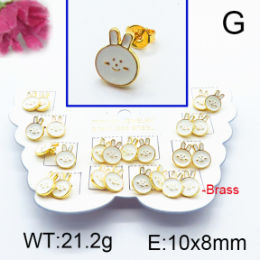 Fashion Brass Earrings  F6E301088vhmv-K01