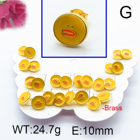 Fashion Brass Earrings  F6E301094vhmv-K01