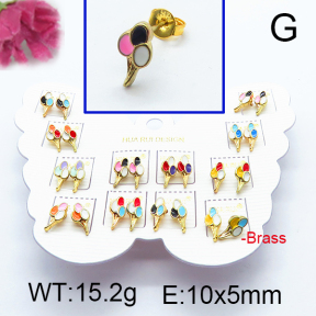 Fashion Brass Earrings  F6E301096vhmv-K01