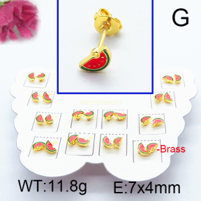 Fashion Brass Earrings  F6E301108vhmv-K01