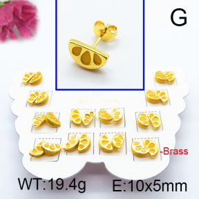 Fashion Brass Earrings  F6E301109vhmv-K01