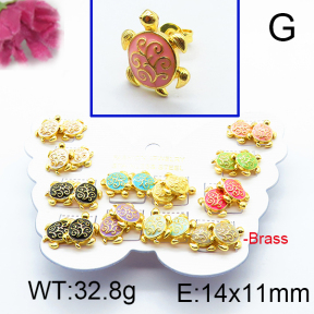 Fashion Brass Earrings  F6E301110vhmv-K01