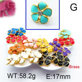 Fashion Brass Earrings  F6E301112vhmv-K01