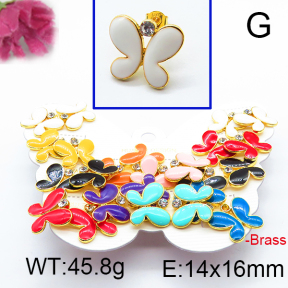 Fashion Brass Earrings  F6E301114vhmv-K01