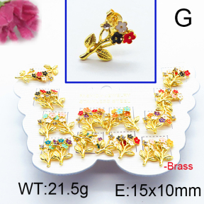 Fashion Brass Earrings  F6E301116vhmv-K01